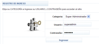 Login Administrador